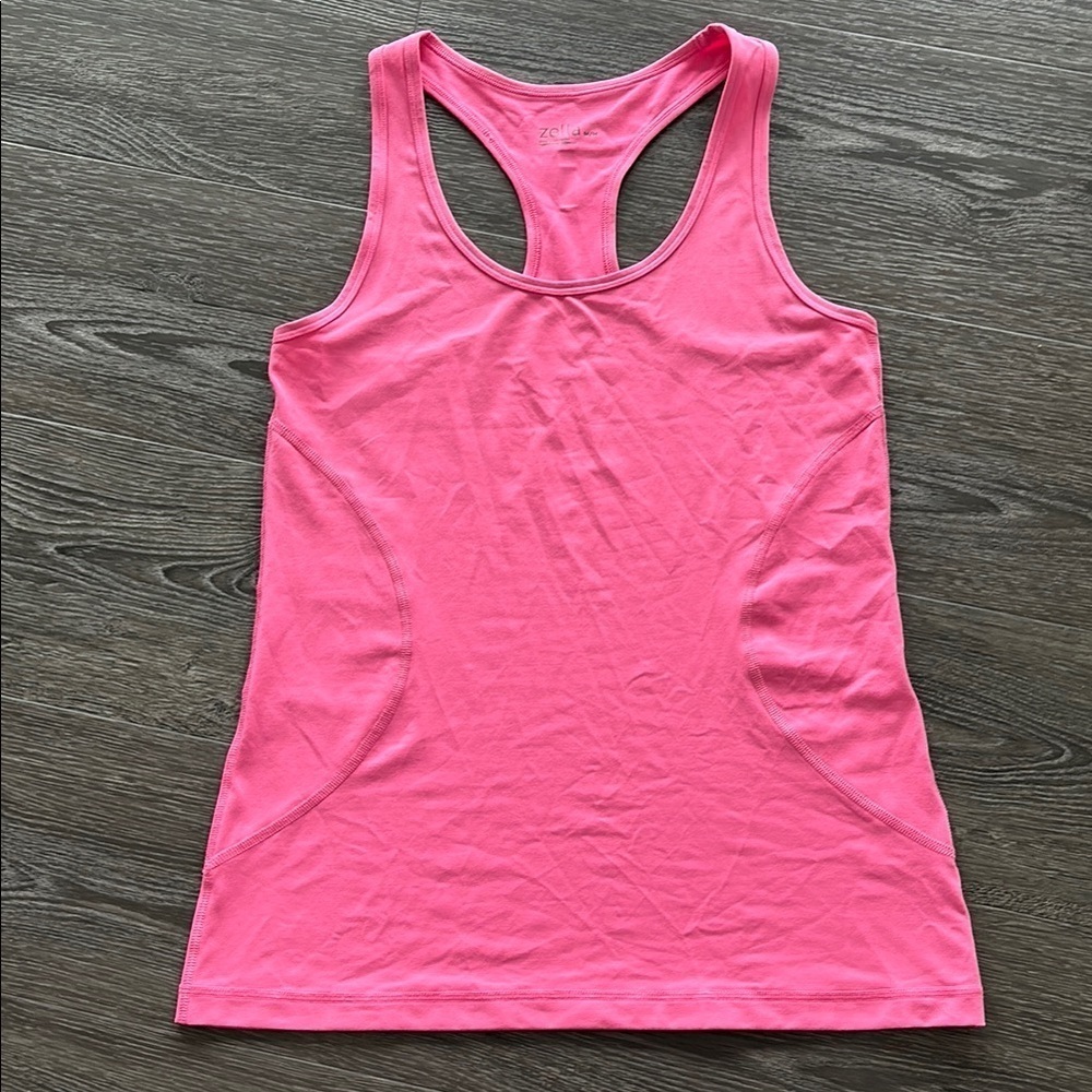 Zella Pink Racerback Tank Top SzM VVGUC
